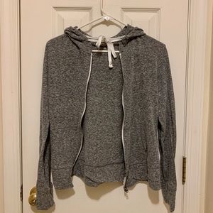 Aeropostale zip up gray (grey) jacket